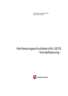 Titelseite des Verfassungsschutzberichtes 2013