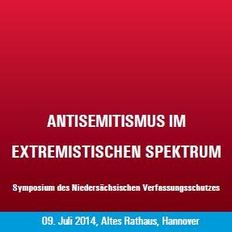 Logo des 8. Symposiums "Antisemitismus im extremistischen Spektrum"