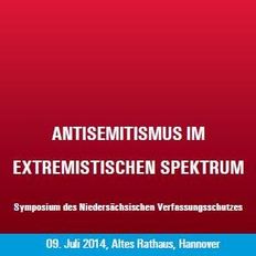 Logo des 8. Symposiums "Antisemitismus im extremistischen Spektrum"