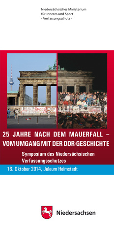 25 Jahre Mauerfall - Vom Umgang mit der DDR-Geschichte