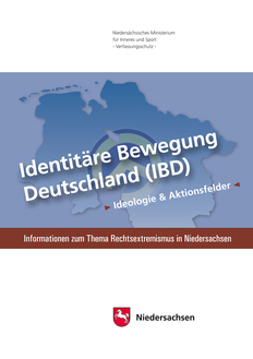 Titel der Broschüre "Identitäre Bewegung Deutschland"