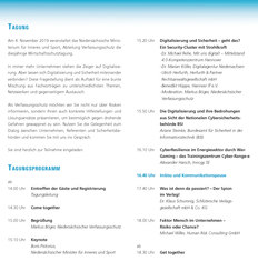 Programm Wirtschaftsschutz-Tagung 04.11.2019