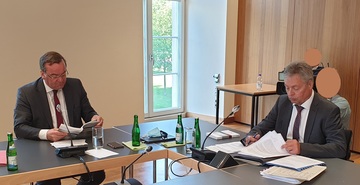 Innenminister Boris Pistorius, Verfassungsschutzpräsident Bernhard Witthaut