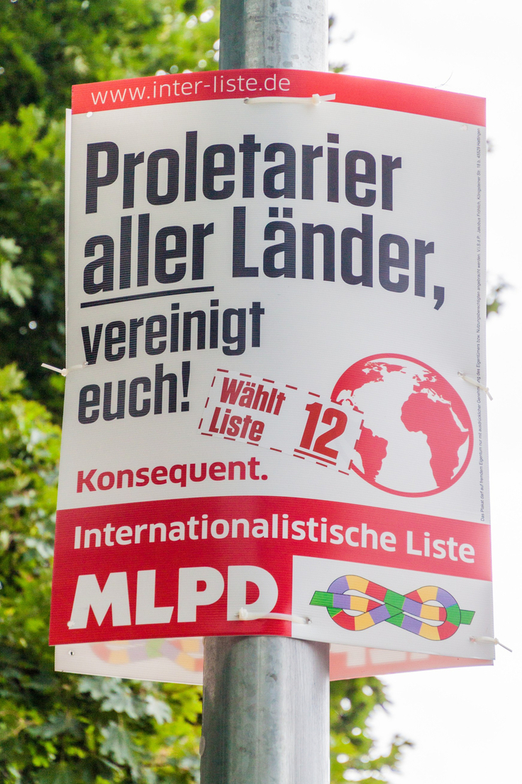 Wahlplakat der MLPD