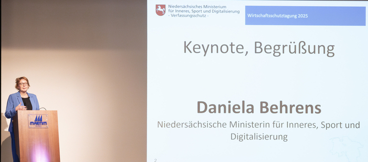 Ministerin Daniela Behrens hält die Keynote zur Veranstaltung