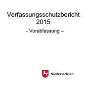 Titelseite der Vorabfassung des Verfassungsschutzberichtes 2015