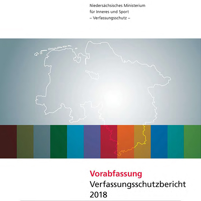 Titelbild des Verfassungsschutzberichtes 2018