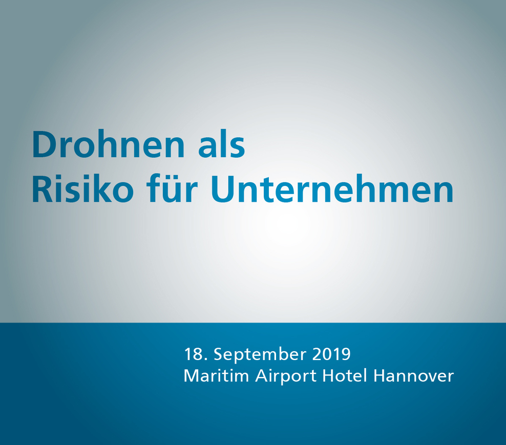 Titel Flyer Drohnen-Tagung 18.09.2019