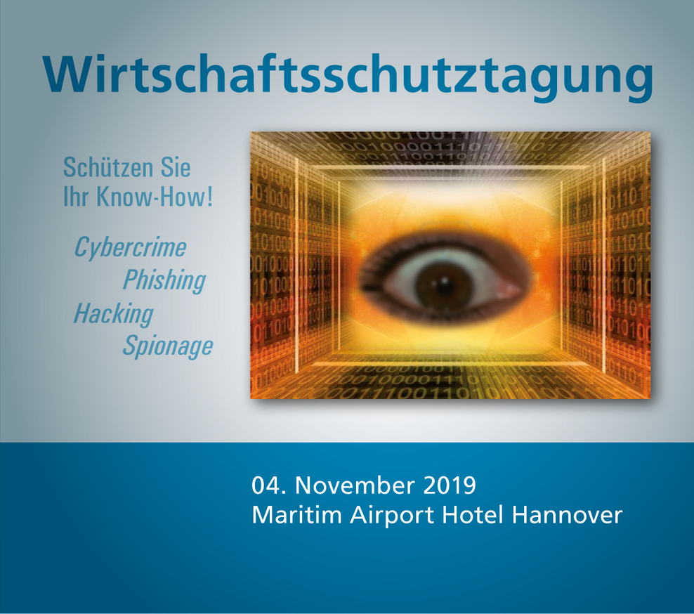 Titel Flyer Wirtschaftsschutz-Tagung 04.11.2019