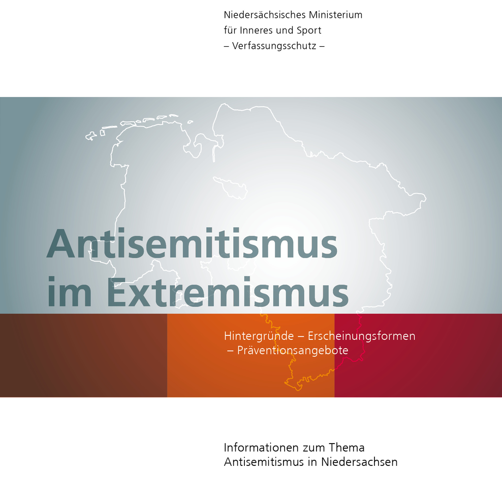 Titelbild der Broschüre "Antisemitismus im Extremismus"