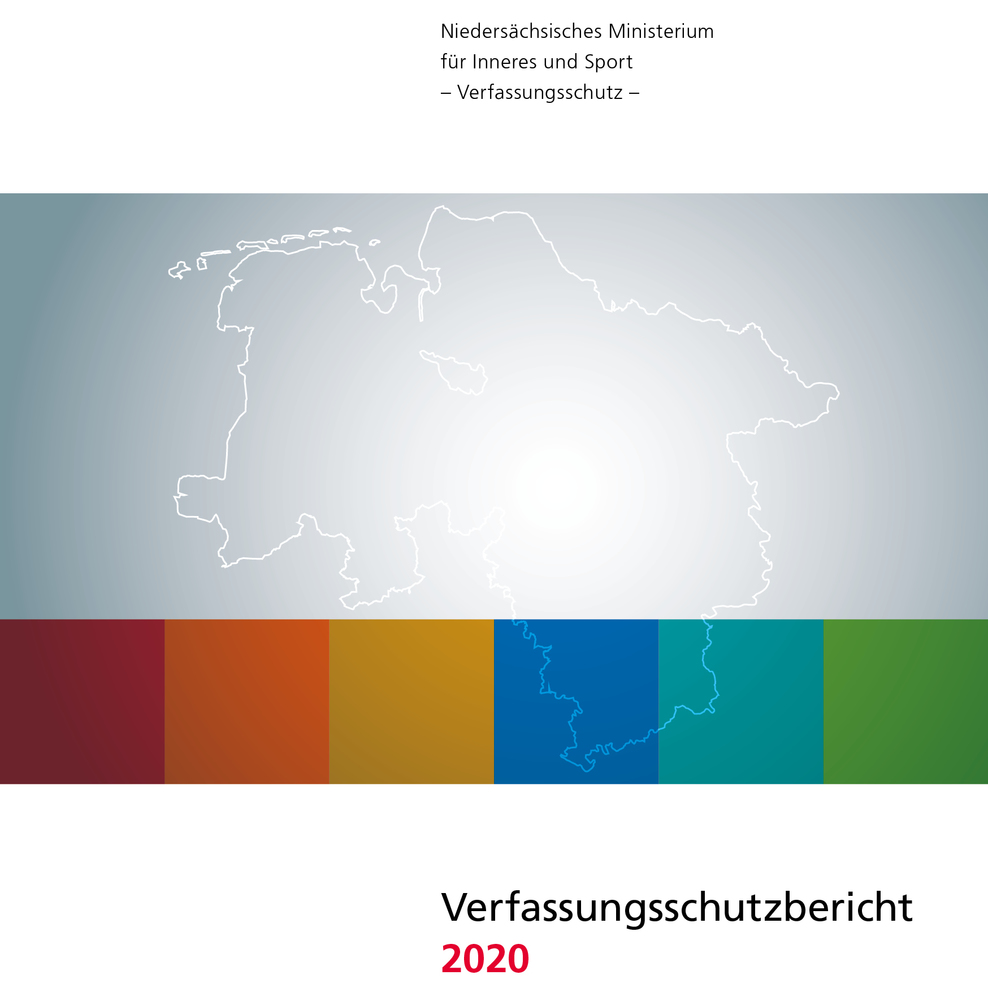 Cover des Verfassungsschutzberichtes 2020