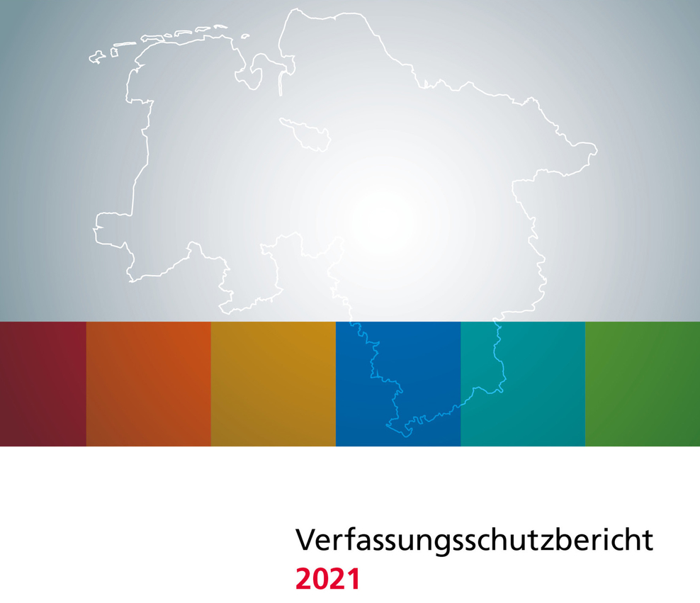 Titelseite des Verfassungsschutzberichtes 2021