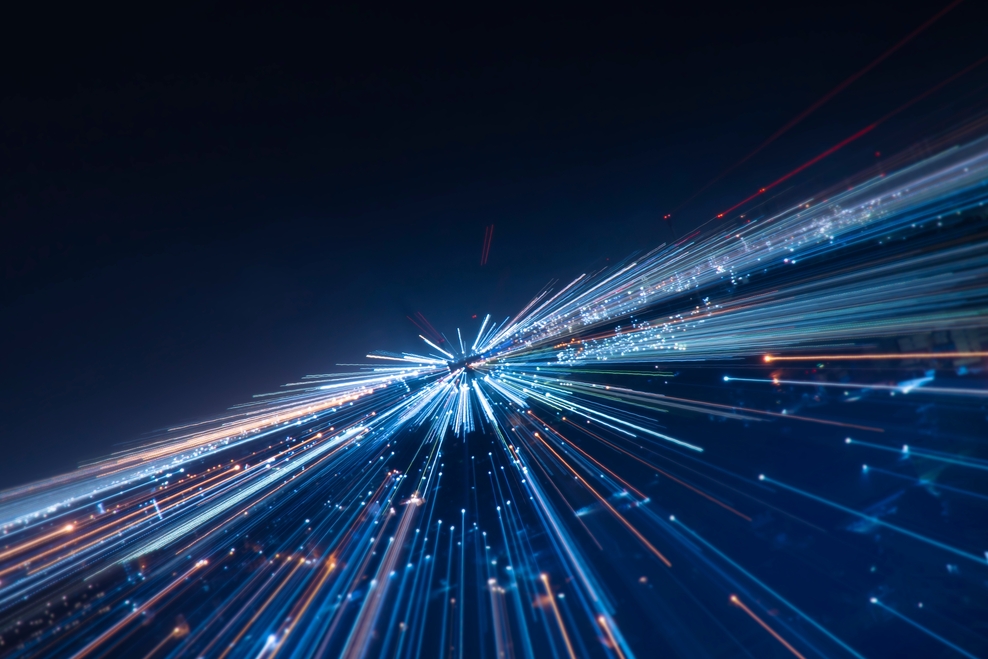 Digitale Geschwindigkeitslinien