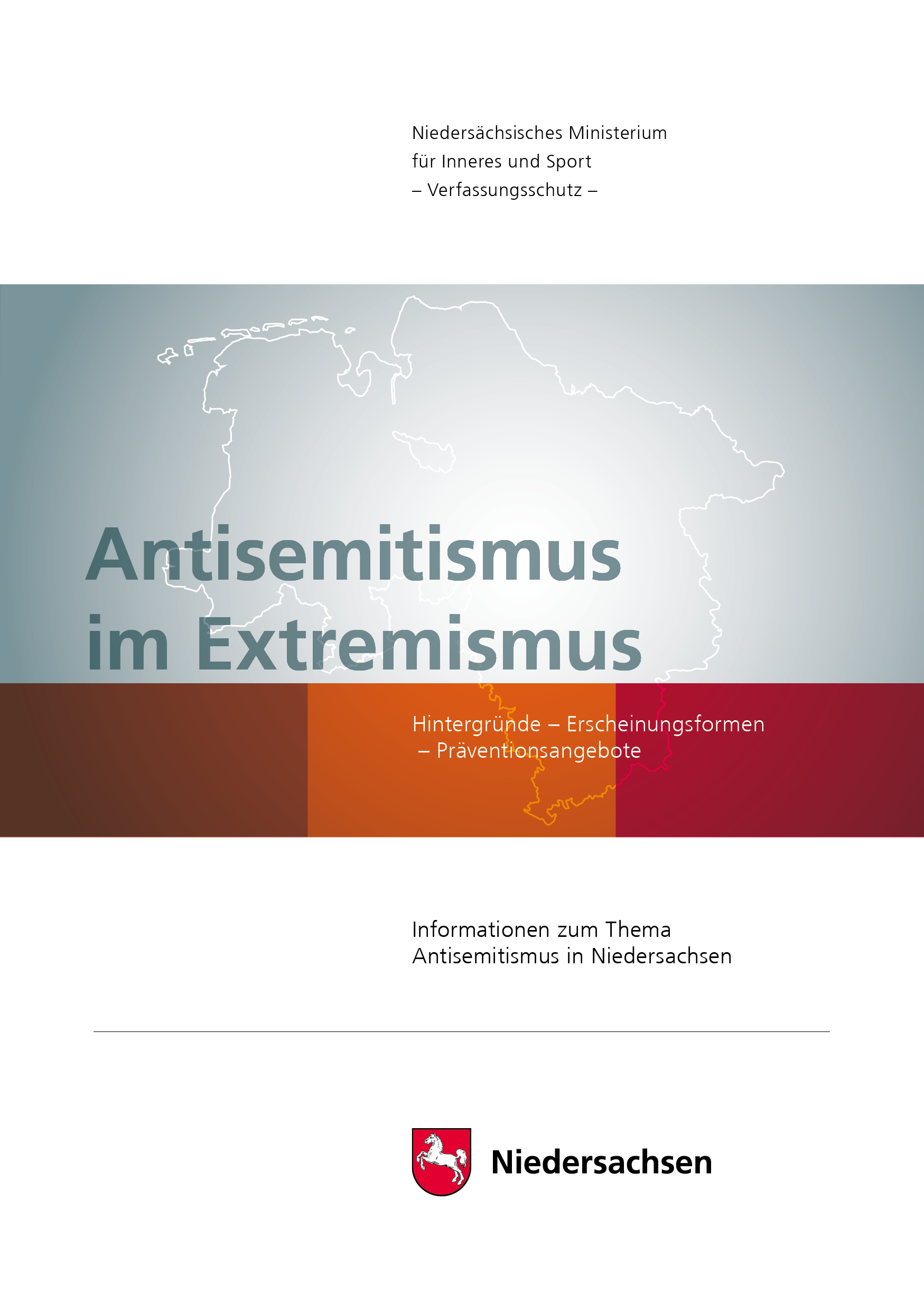 Titelbild der Broschüre "Antisemitismus im Extremismus"