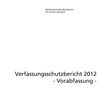 Deckblatt Nieders. Verfassungsschutzbericht 2012